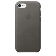  IPHONE 7  LEATHER CASE -STOMY GRAY 